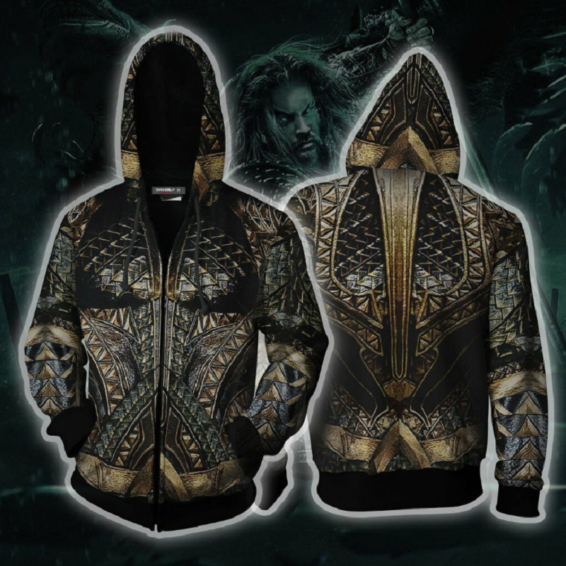 Aquaman Hoodie – Arthur Curry Zip Up Hoodie Csos811