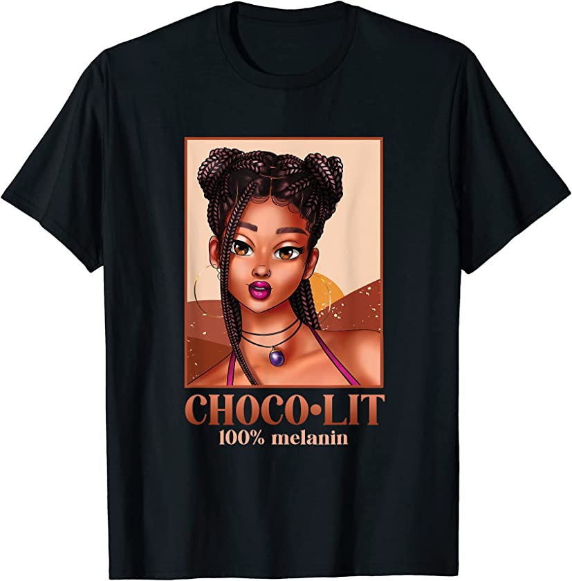 100% Melanin Girl Woman Black History Month Juneteenth 1865 T-Shirt