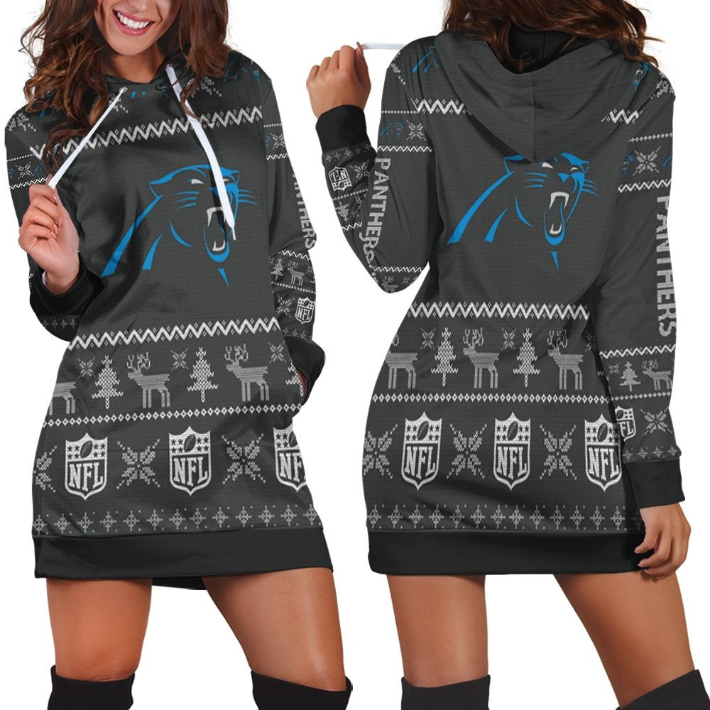 Carolina Panthers Ugly Sweatshirt Christmas 3D Hoodie Dress