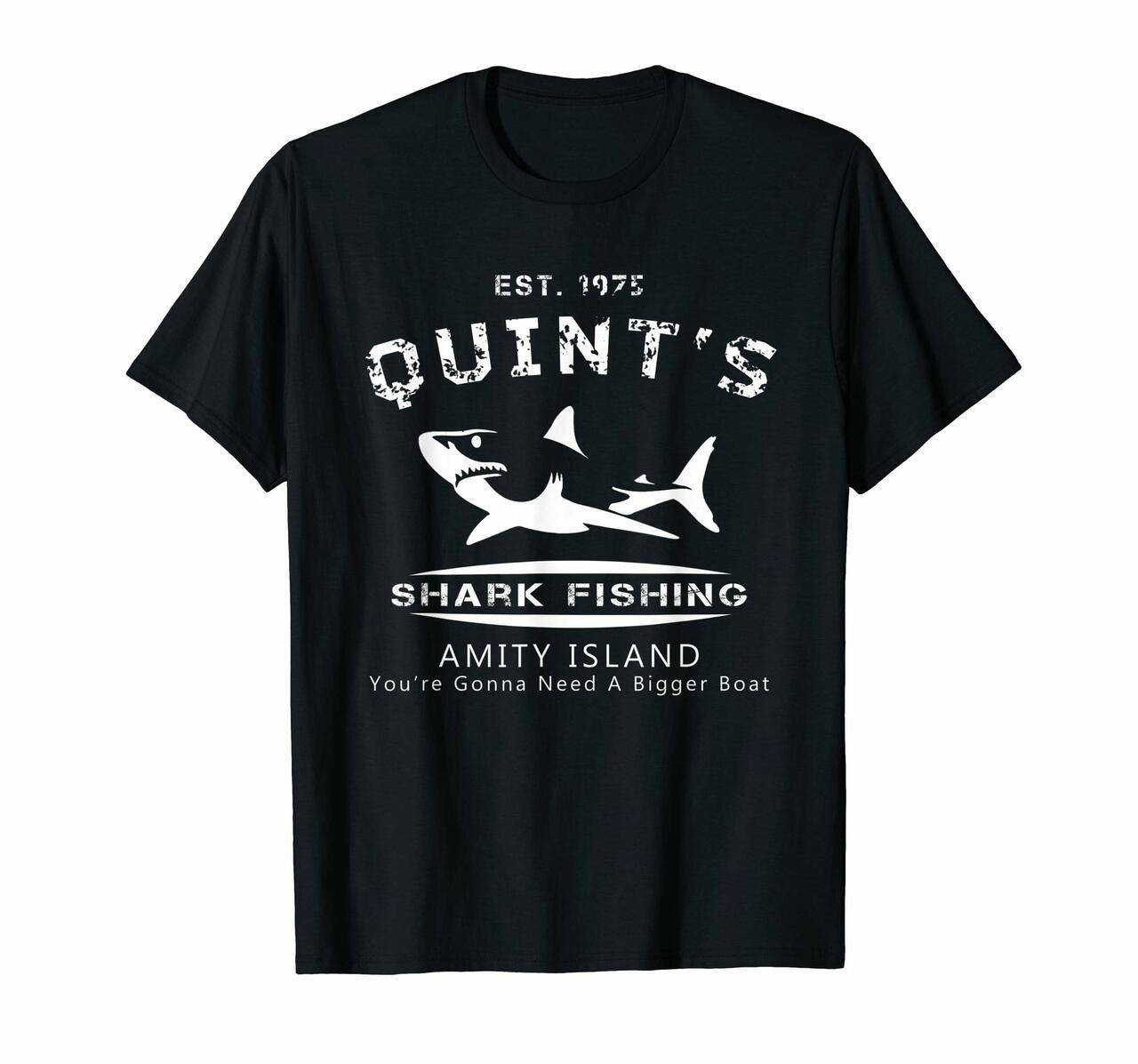 Cool Est 1975 Quint S Shark Fishing Amity Island You Gifts T-Shirt