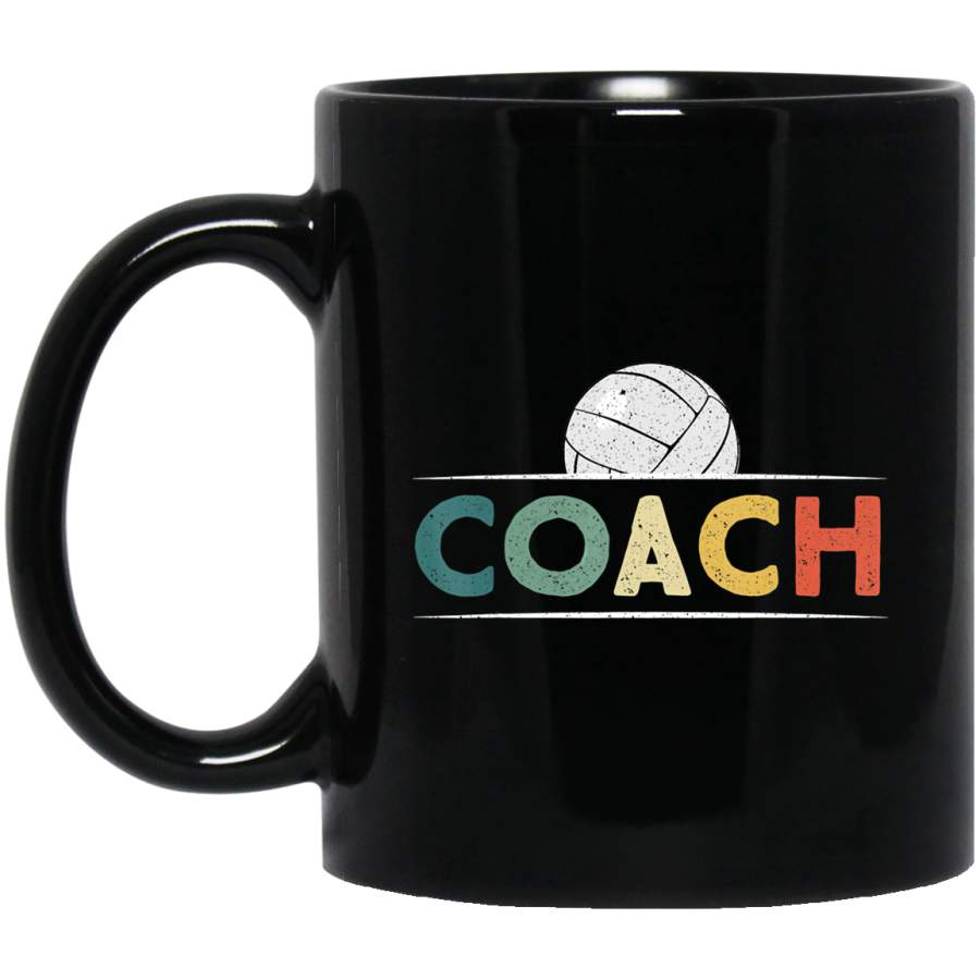 Volleyball Coach Gifts Funny Retro Vintage Ball Coaching Coffee Mug