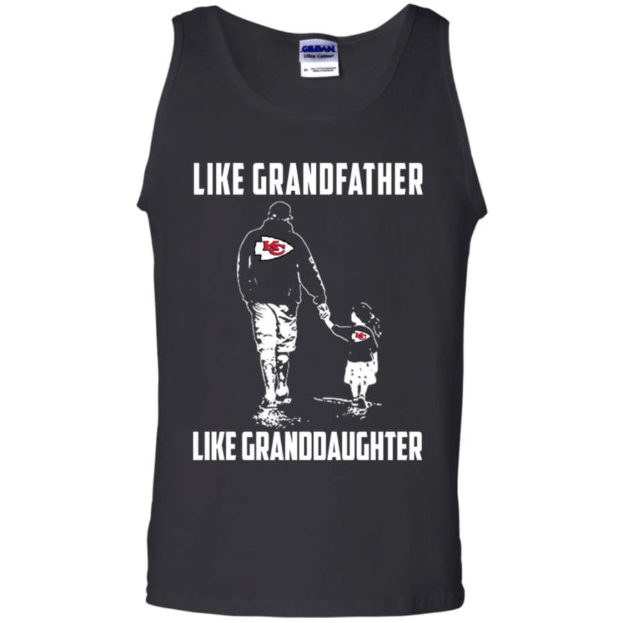 Great Kansas City Chiefs Like GrandFather Like GrandDaughter t shirt Cotton Tank Top