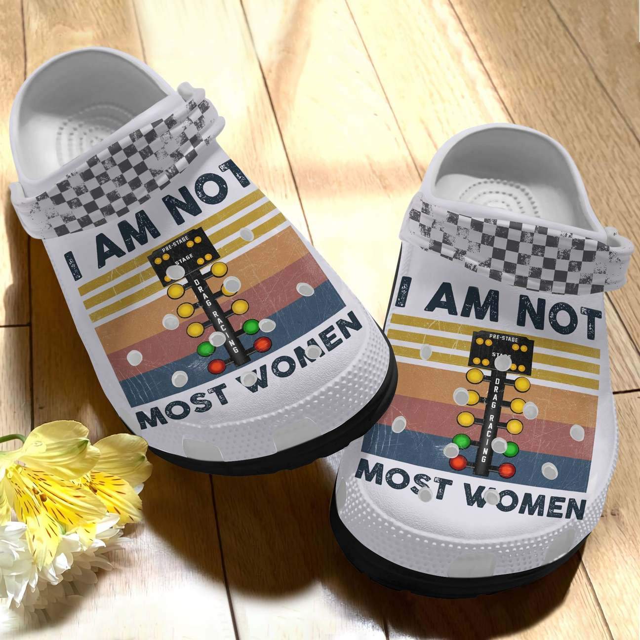 Racing Personalized Clog, Custom Name, Text, Color, Number Fashion Style For Women, Men, Kid, Print 3D I Am Not Most Women