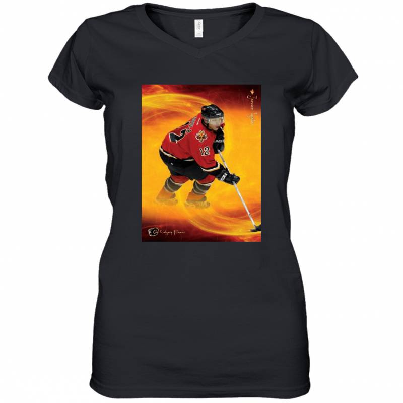 International Jarome Iginla Calgary Flames Women’s V-Neck T-Shirt