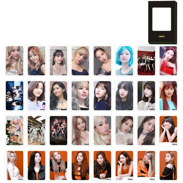 32Pcs/Set Kpop Stray Kids Lomo Cards Seventeen Twice Nct2020 Treasure Izone Got7 Photo Cards New Arrivals