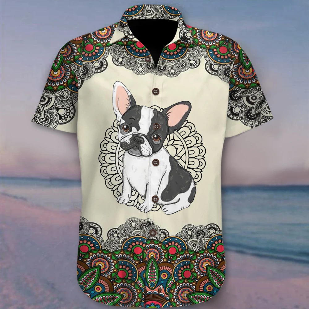 Bulldog Mandala Hawaii Shirt For Men Women Ha87212