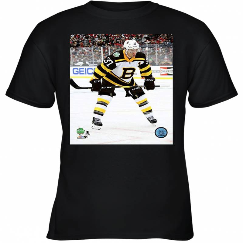 Patrice Bergeron Boston Bruins 2019 Winter Classic Action Youth T-Shirt