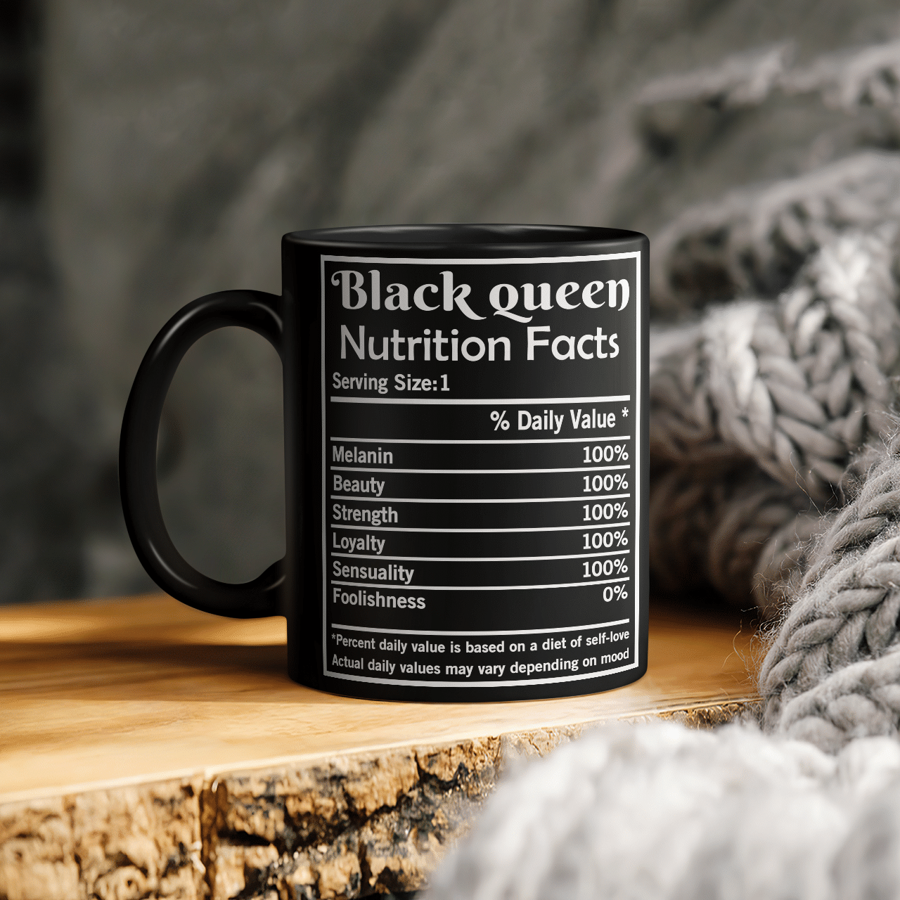 Mug For Queen Black Queen Nutrition Facts Mugs