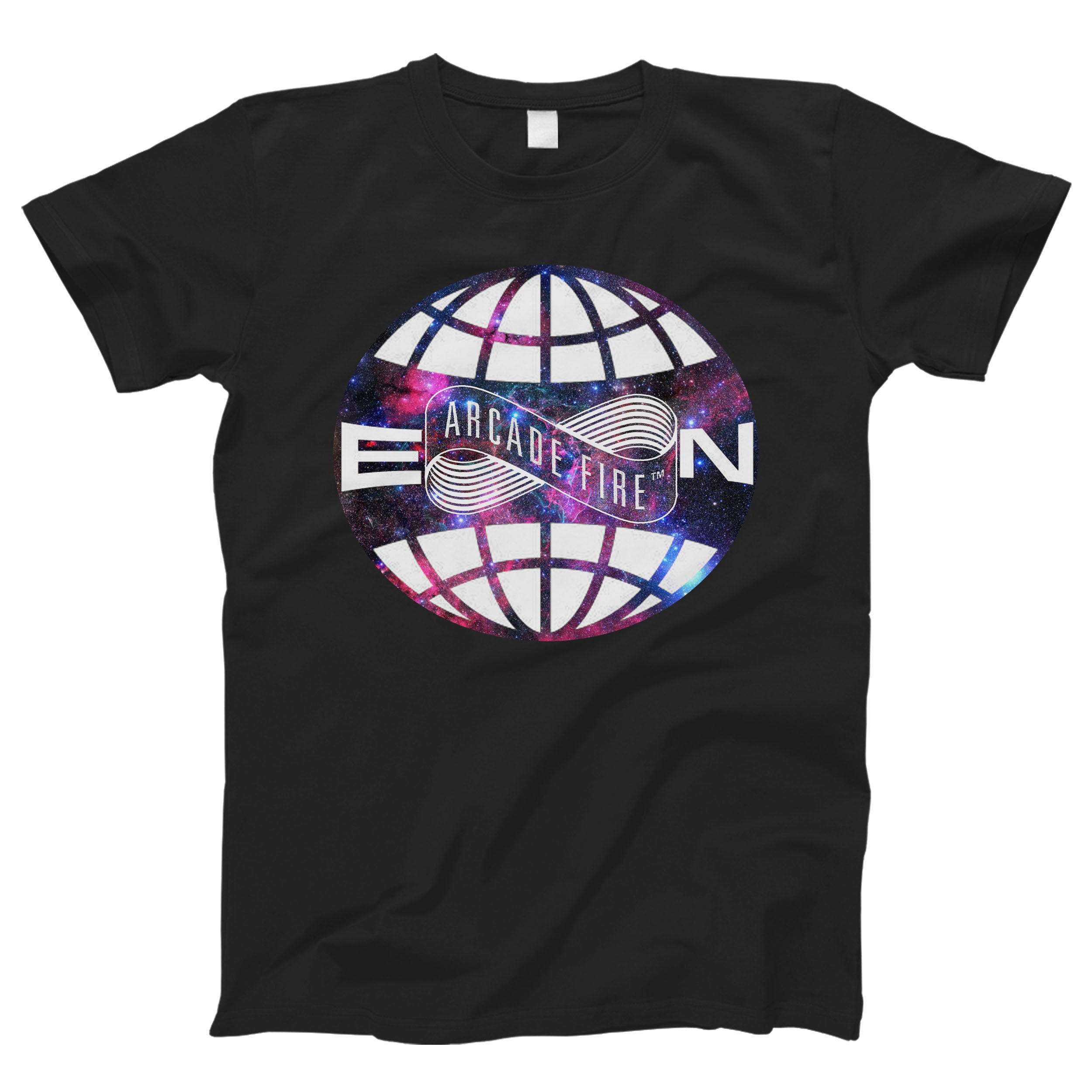 Arcade Fire Everything Now Logo Galaxy Nebula Man’s Tee T-Shirt