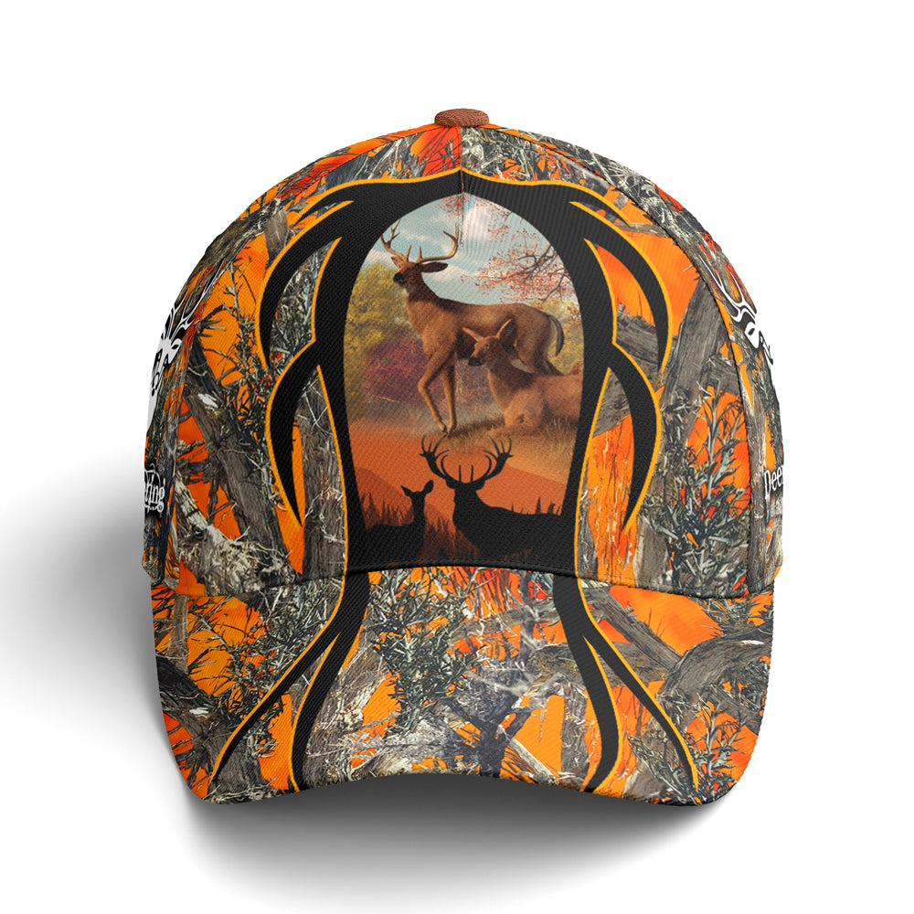 Baseball Cap For Deer Hunting Lovers Orange Camouflaged Coolspod