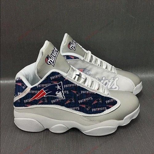 New England Patriots Air Jordan 13 Sneakers Sport Shoes Full Size