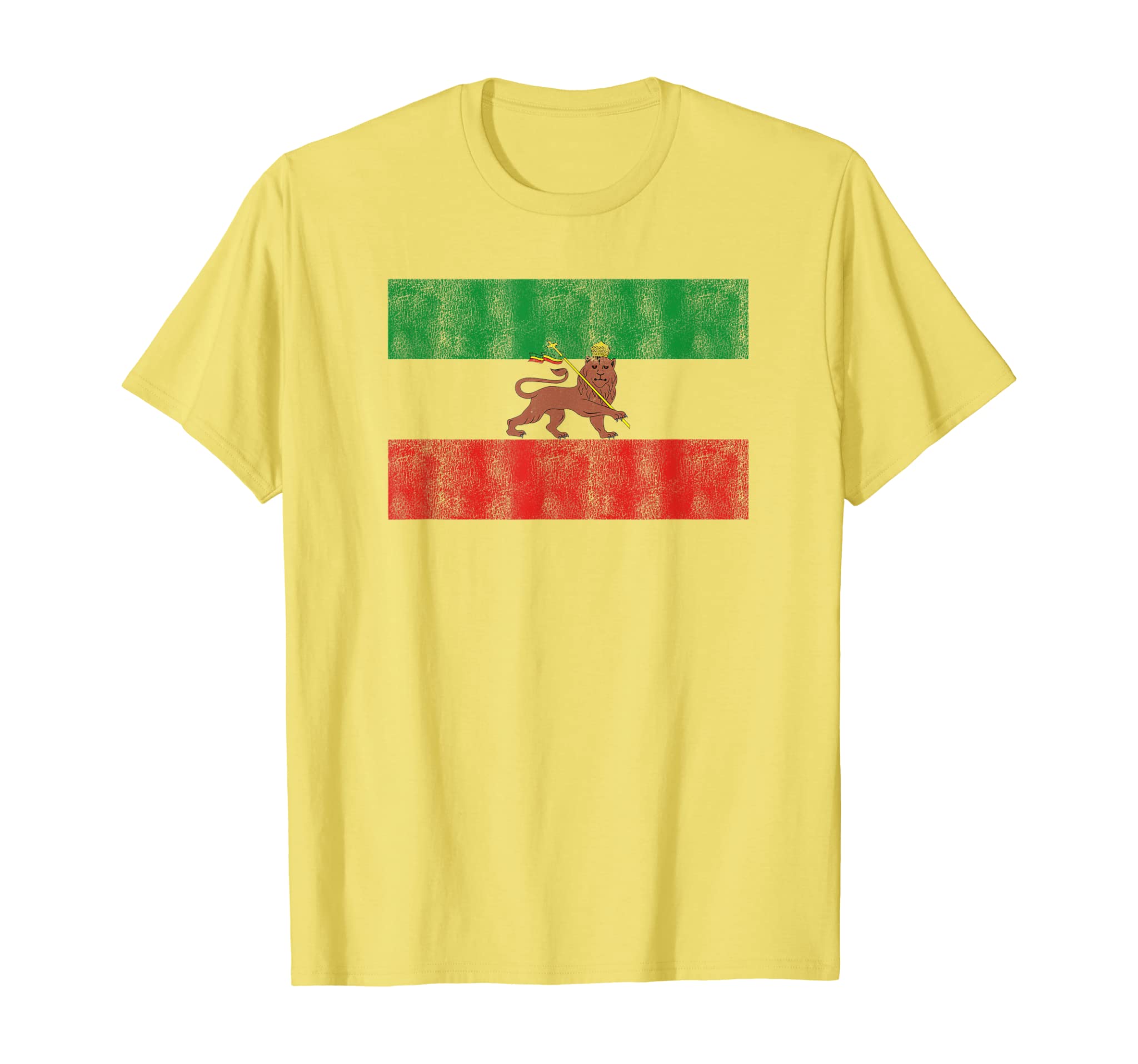 Rasta Rastafari Lion Ethiopia Flag Shirt Men Women Kids Gift T-Shirt