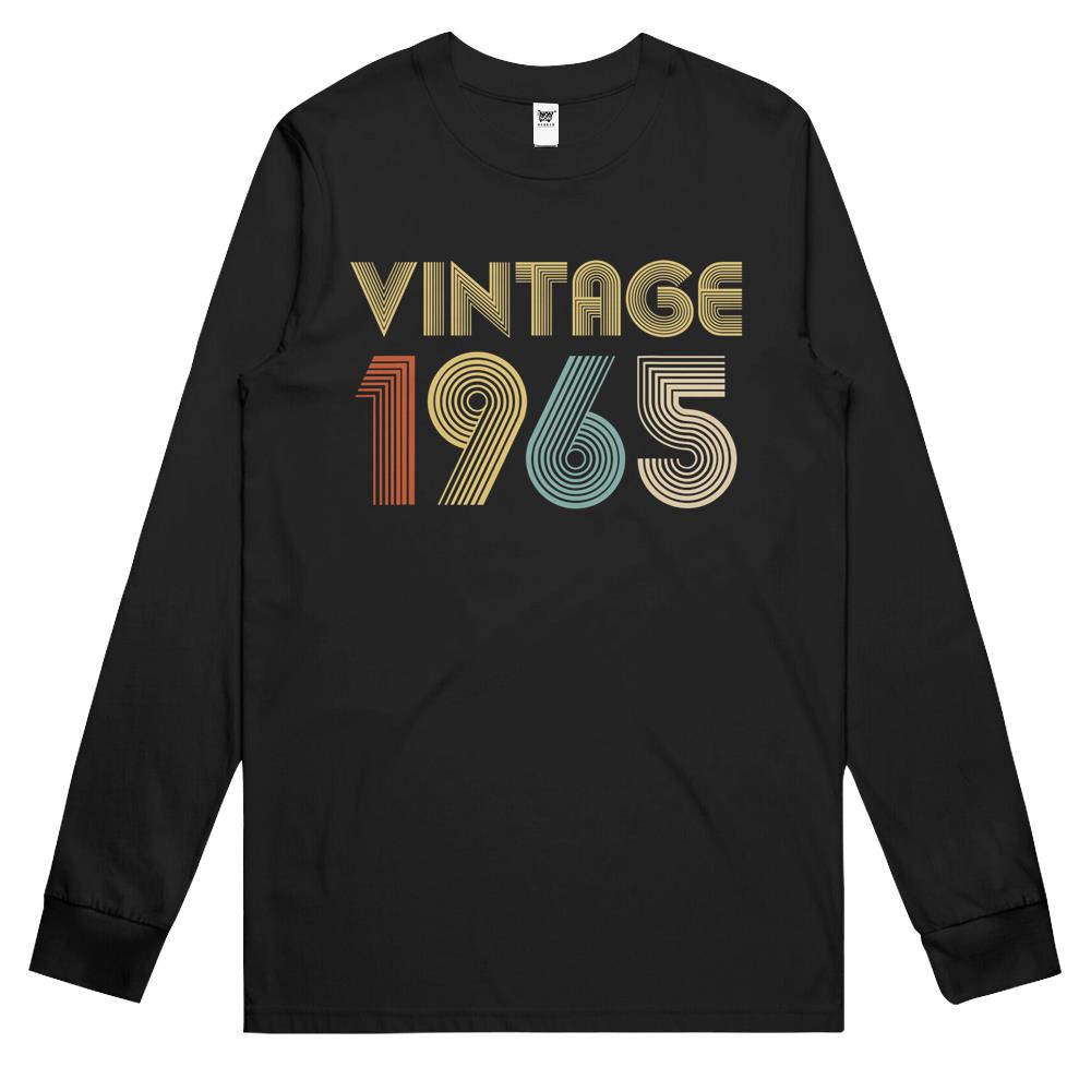 1965 56Th Birthday Vintage Retro Womens Men’S Long Sleeve T Shirts