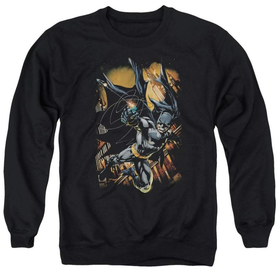 Batman – Grapple Fire Adult Crewneck Sweatshirt