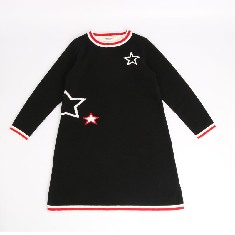 Spring Autumn Baby Boys Star Knitted Sweaters Girls Sweaters Dresses Kids Clothing 2-10Yrs Girls Boys Sweater Clothing alx