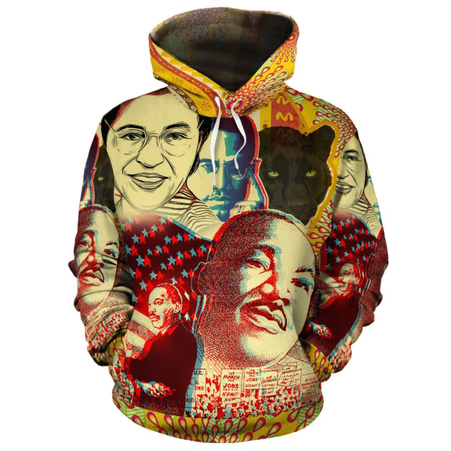 Black Power Movement All-over Hoodie