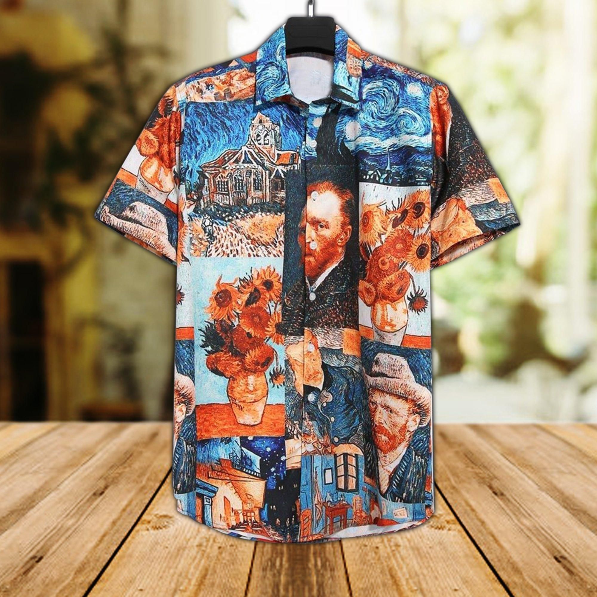 Vg Arts All Over Aloha Hawaiian Shirt Colorful Short Sleeve Summer Beach Casual Shirt For Men And Women