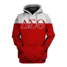 Greek Life Hoodie – Delta Sigma Theta Elephant Red White Hoodie