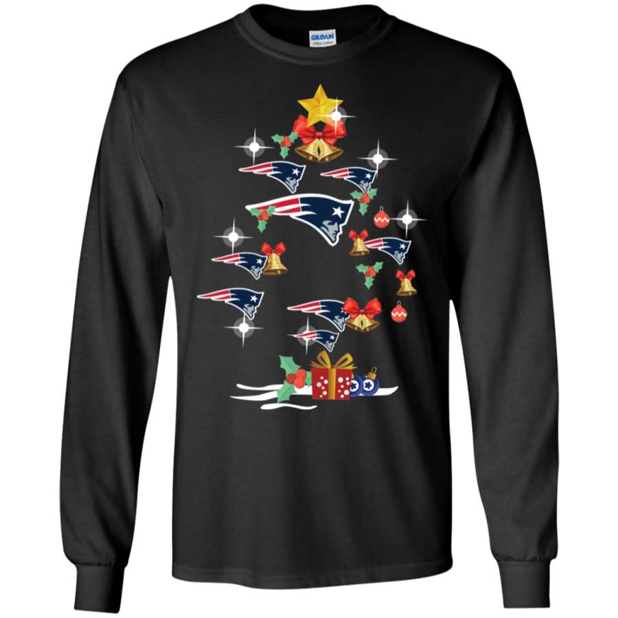 AGR New England Patriots Christmas Tree Long T-shirt