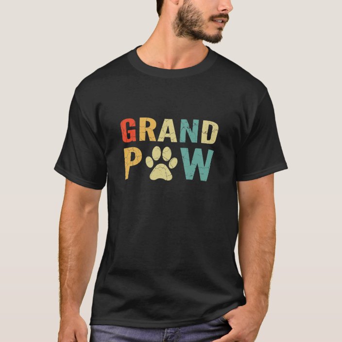 Vintage Grand Paw Gift Dog Lovers T shirt