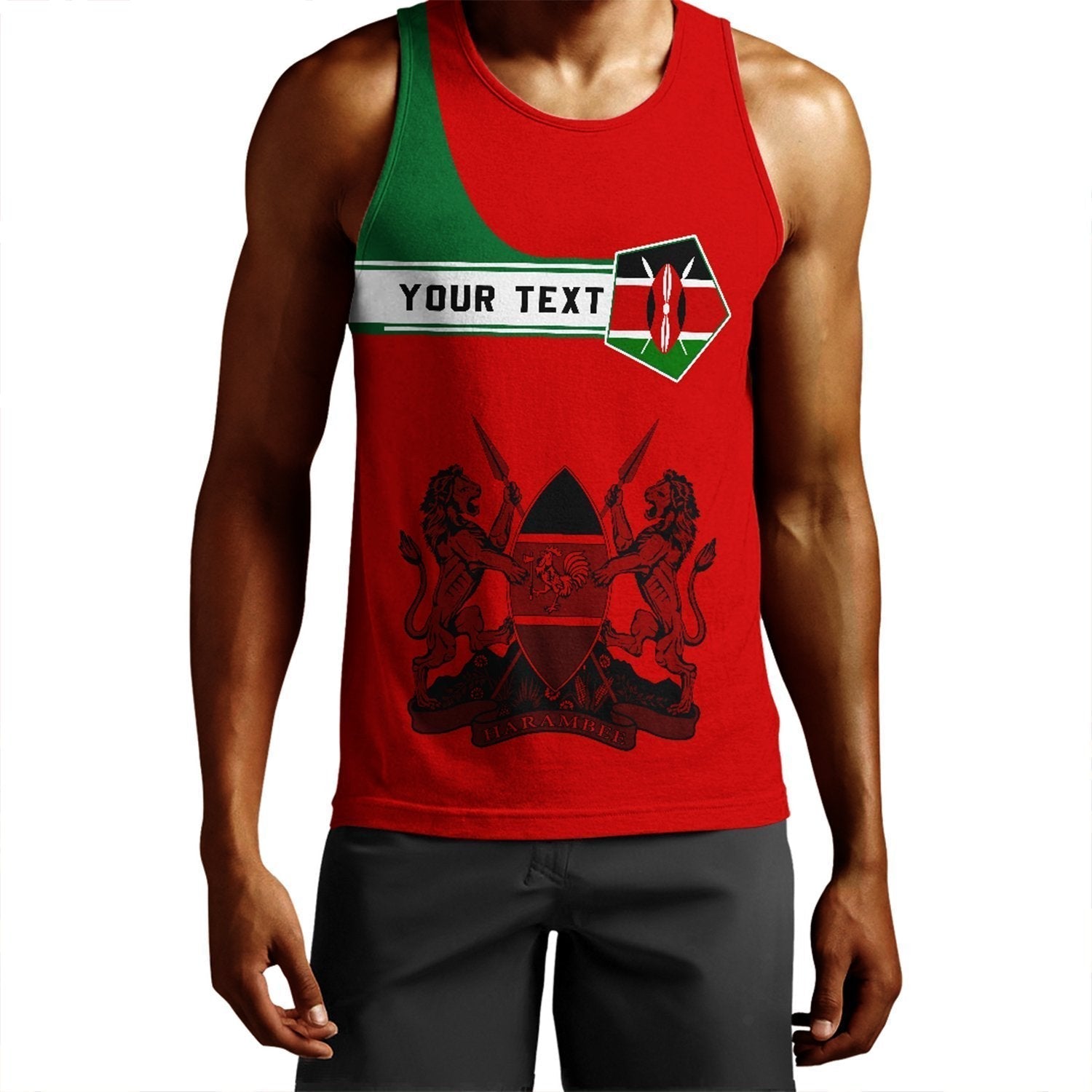 (Custom) African Tank Top – Kenya Men’S Tank Top Pentagon Style