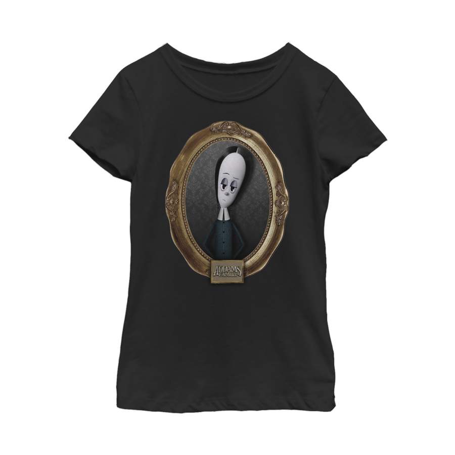 Addams Family Girl’s Wednesday Classic Frame  T Shirt