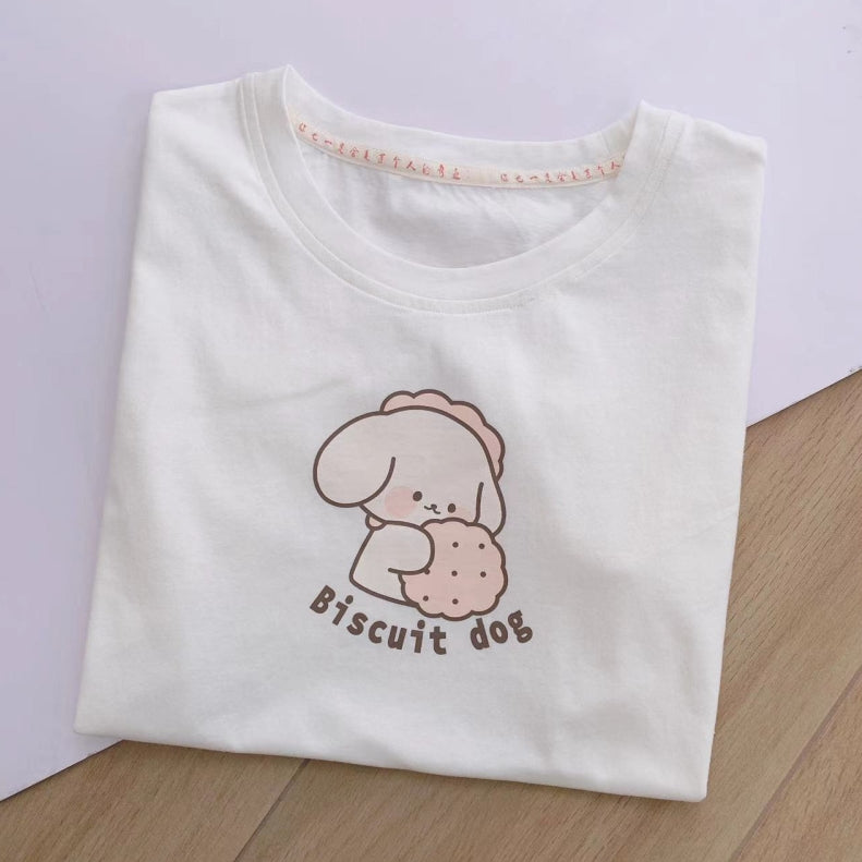 Soft T-Shirts Cotton Sweet Kawaii Bear Bunny