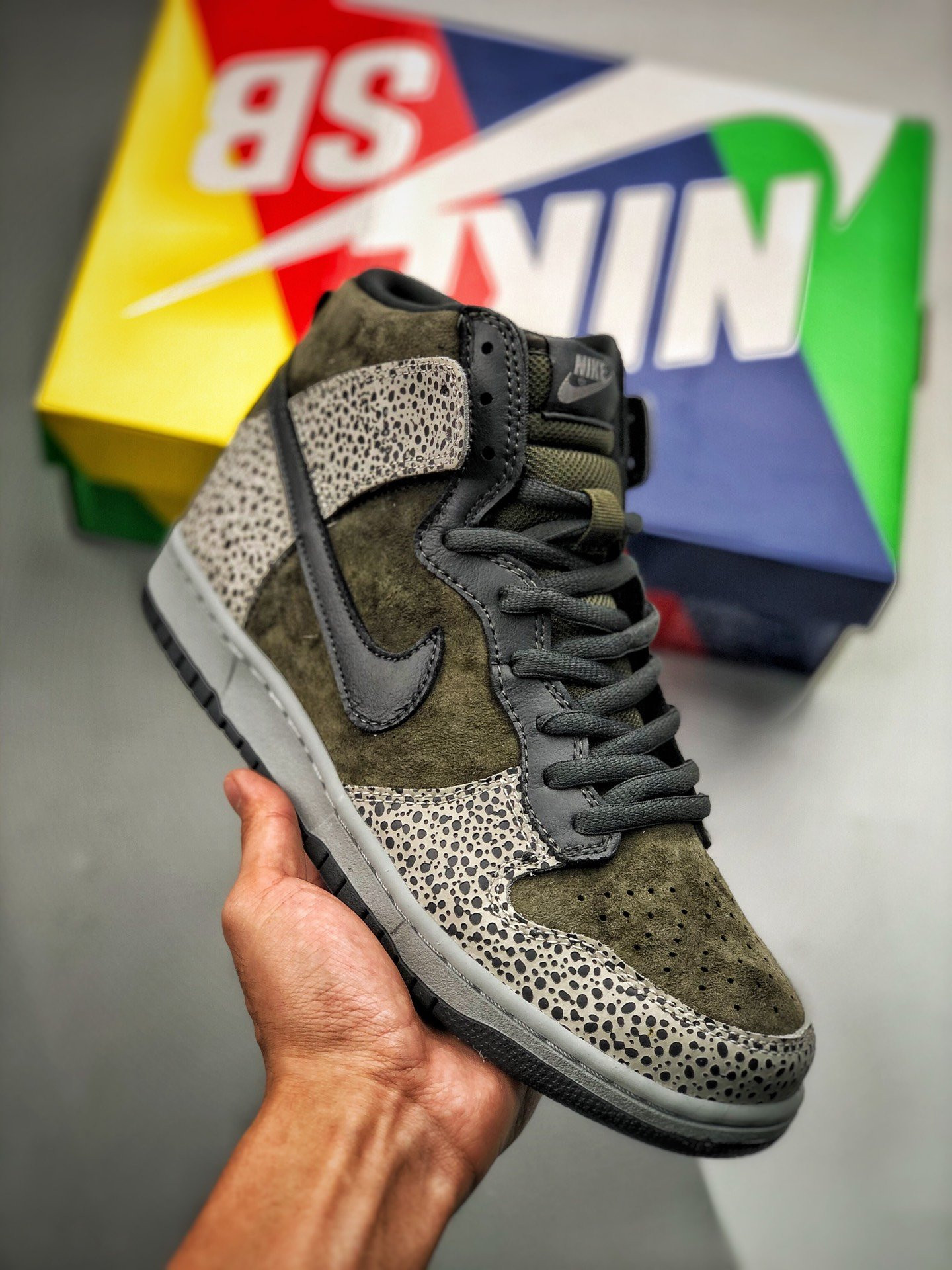 Nike SB Dunk High Borwn Black Cement 5339156