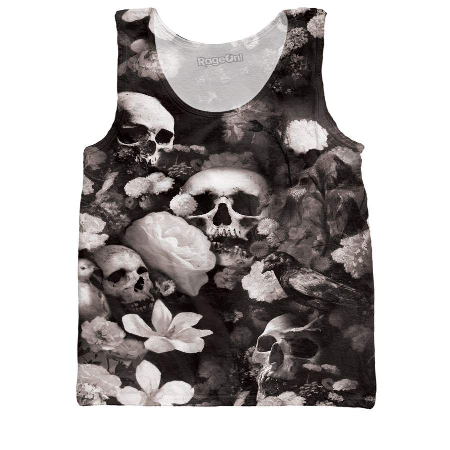 Skulls & Flowers Tank Top