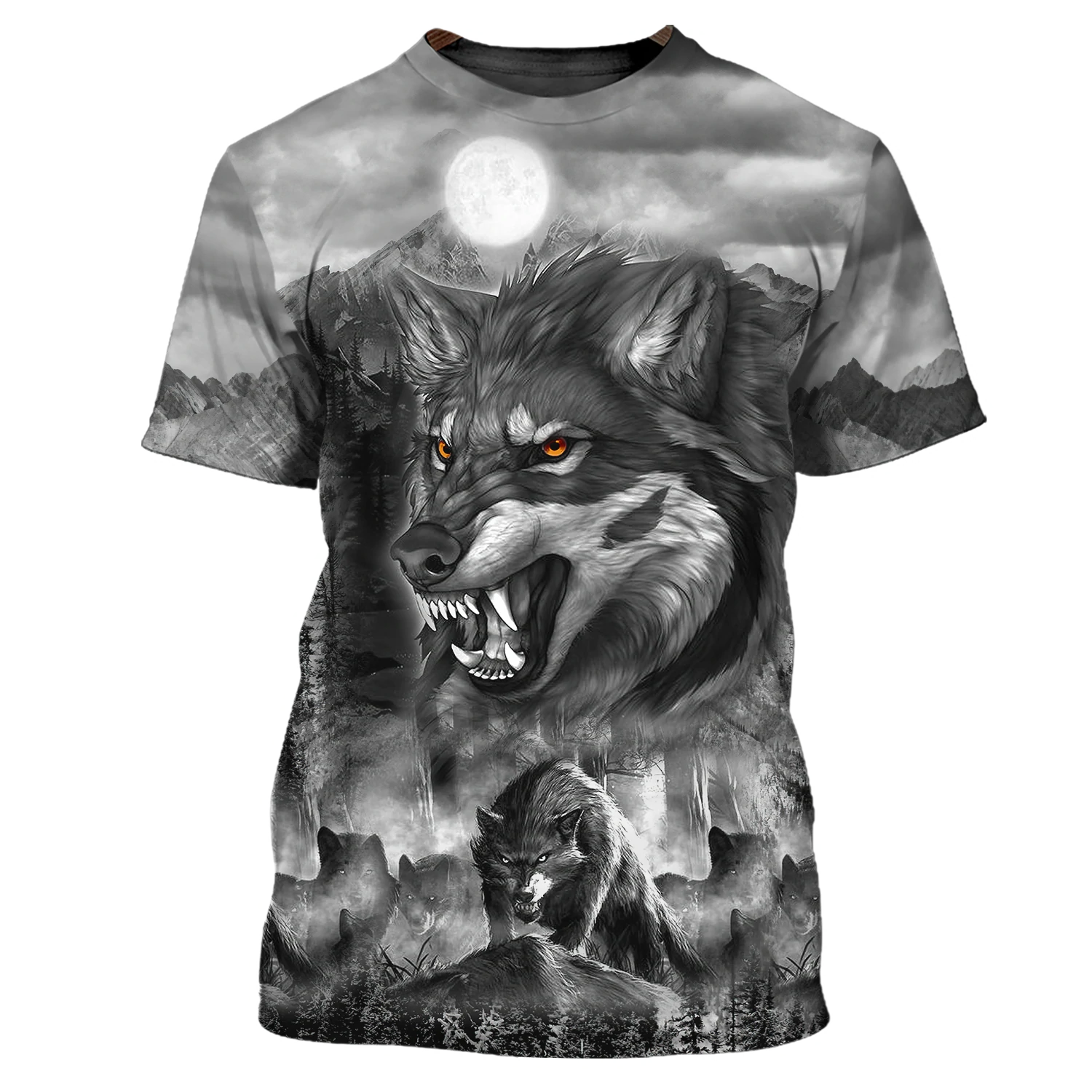 Wolf 3D Full Print, Wolf 3D T-Shirt, Wolf 3D Hoodie Shirt For Men And Women, Gift For Wolf Lovers