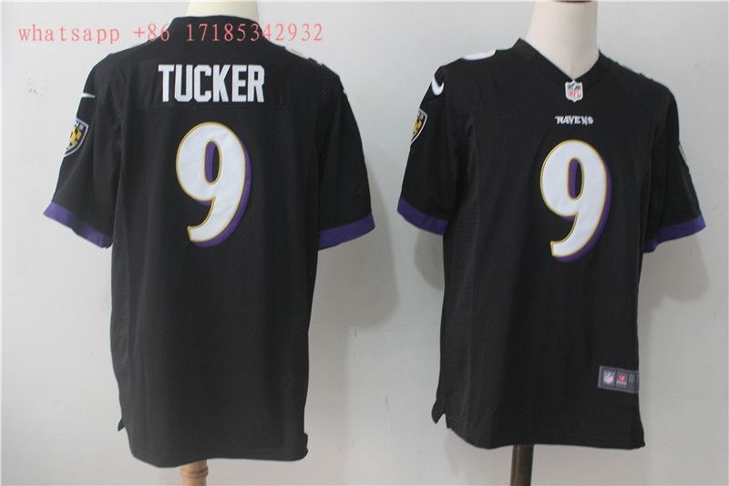 Baltimore Ravens Justin Tucker #9 2020 NFL Black Jersey Jersey