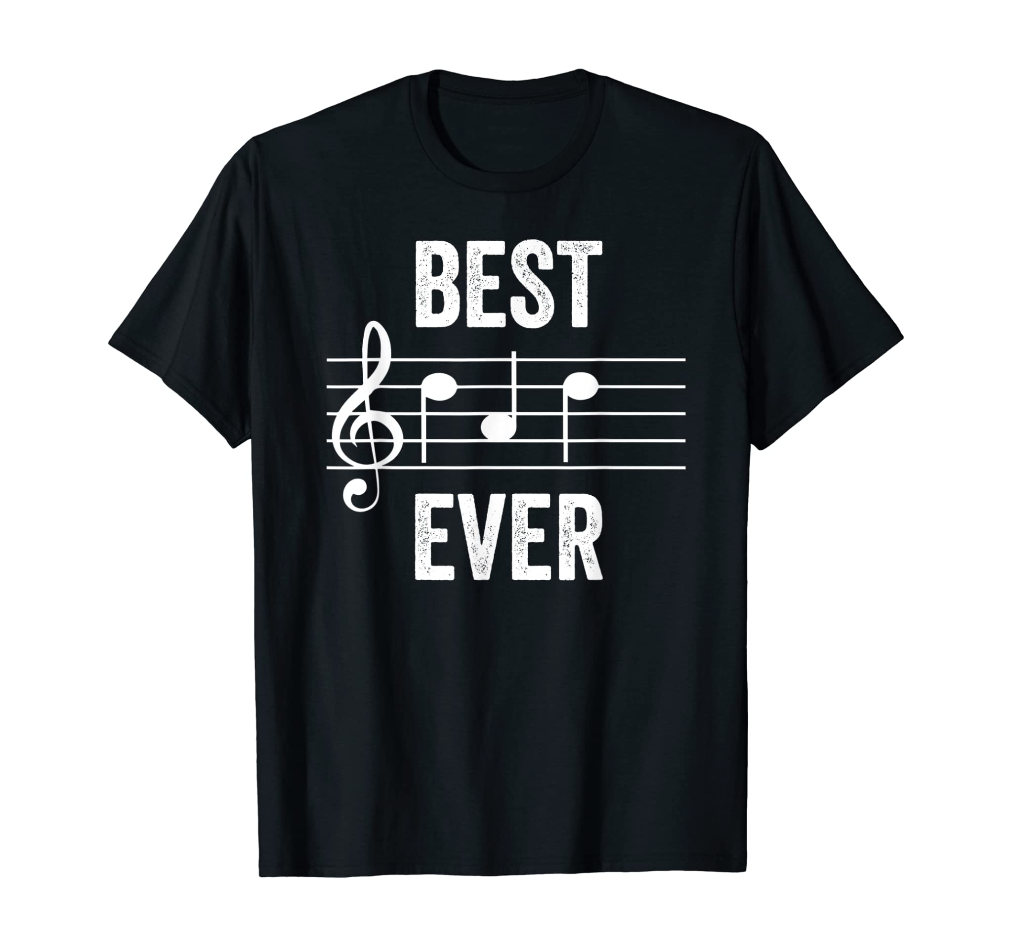 Mens Best Dad Ever Music Notes TShirt Funny Fathers Day Gift