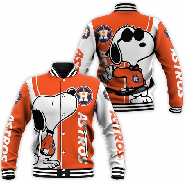 Houston Astros Snoopy Baseball Jacket