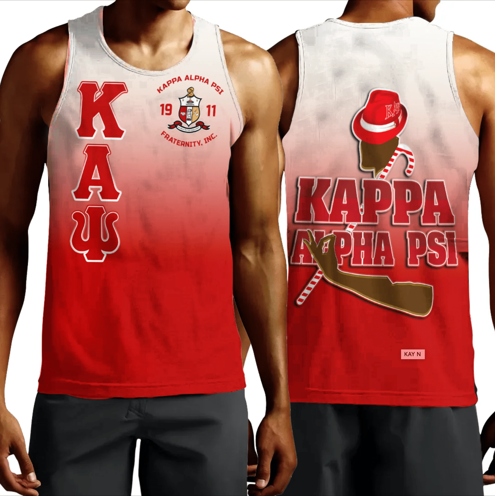 Africa Zone Tank Top – Kappa Alpha Psi Gradient Tank Top A31