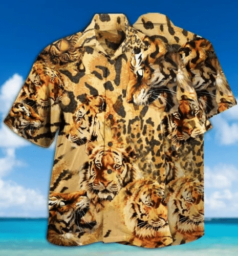 Waybackapparel Stay Cool Tiger 3D Hawaiian Shirt