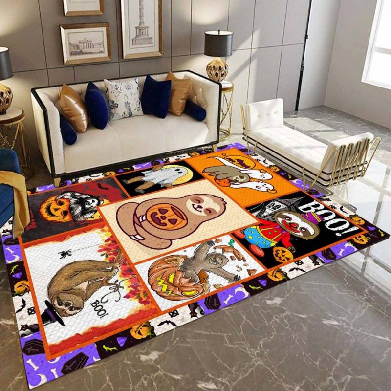 Sloth Halloween Party D3108 Rectangle Rug