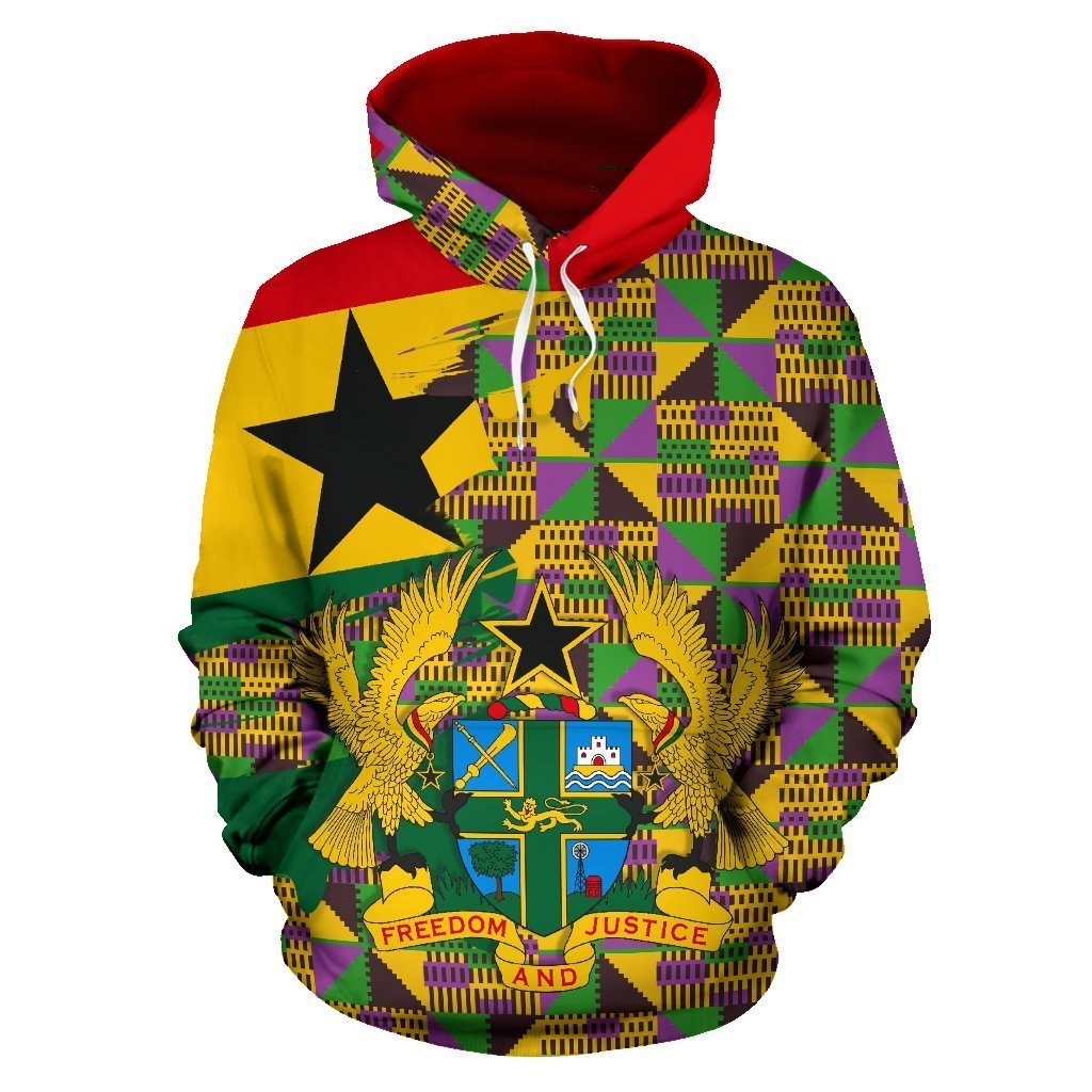 Greek Life Hoodie – Kente Colorful Pattern Pullover – Gash