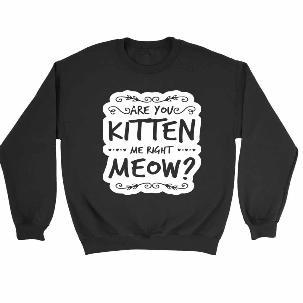 Are You Kitten Me Right Meowm Kitten Me Right Meow Sweatshirt Sweater