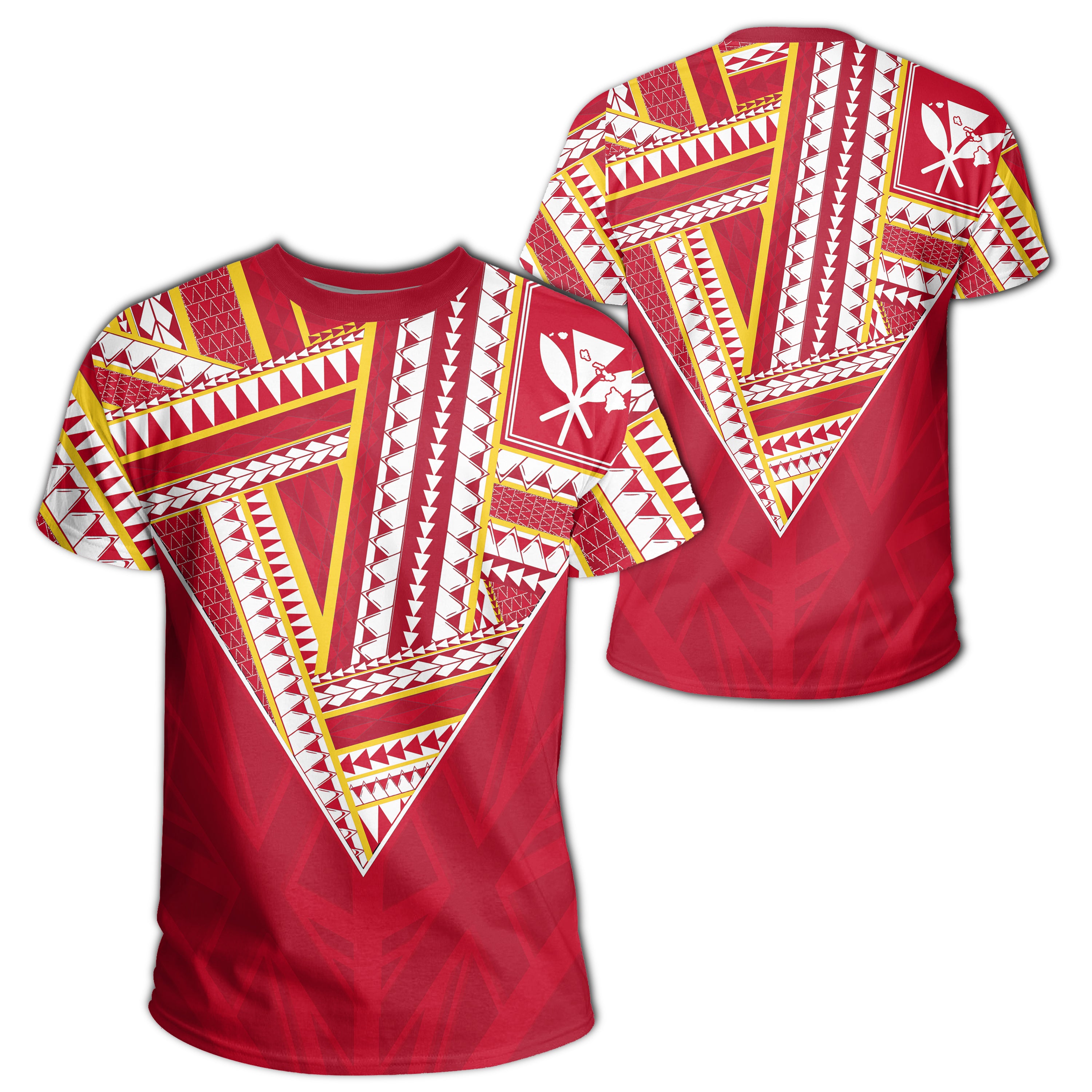 Hawaiian Football Jersey Style Red And White Ah Ha98007