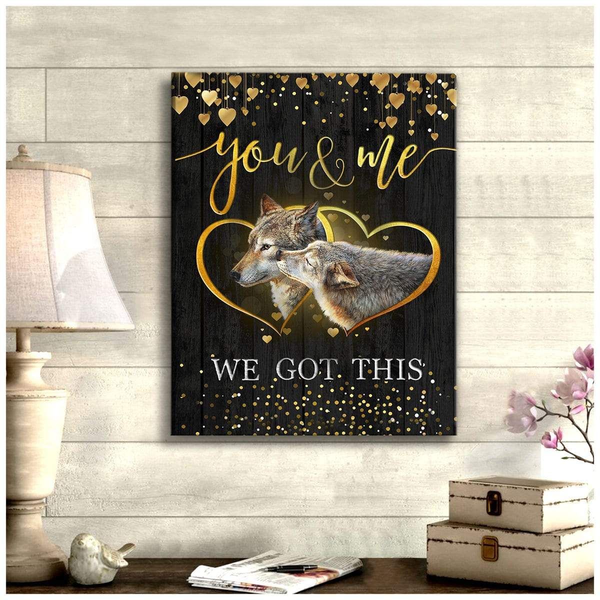 Animal We Got This Wolf Wall Art Canvas Christmas Gift Ideas