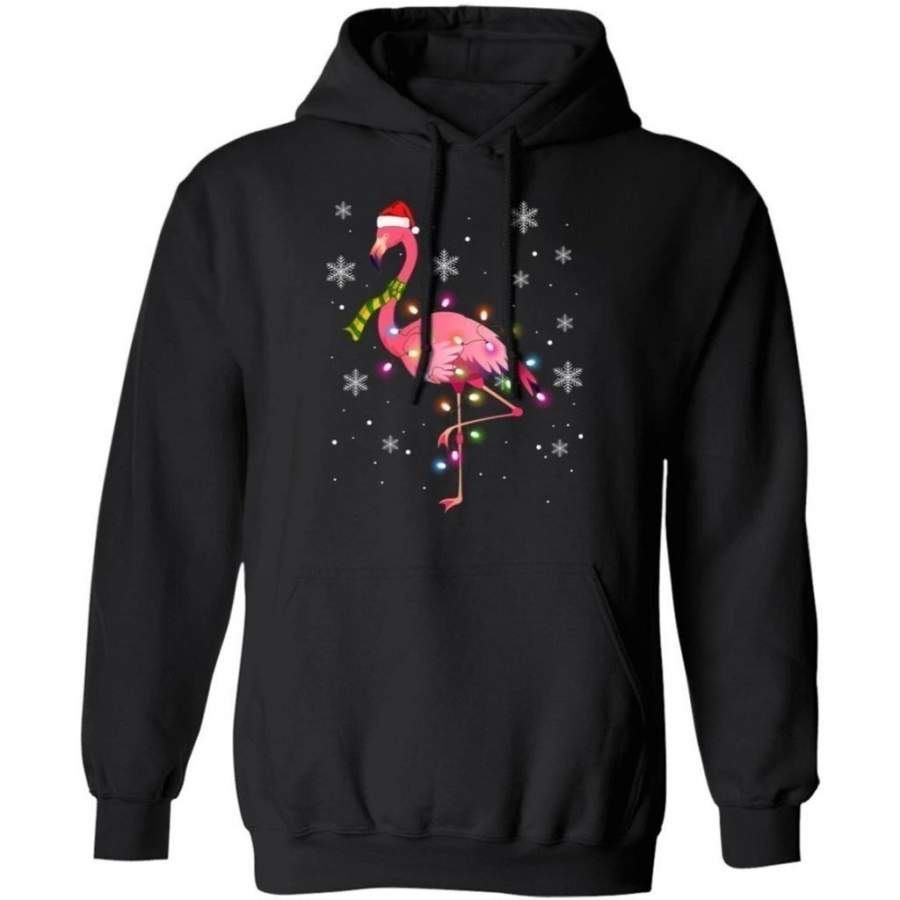 Christmas Hoodie Flamingo Sweater Xmas Shirt Lovely Gift MT10