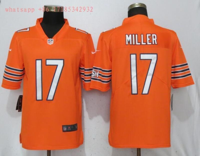 Chicago Bears Anthony Miller #17 NFL 2020 Orange Jersey Jersey