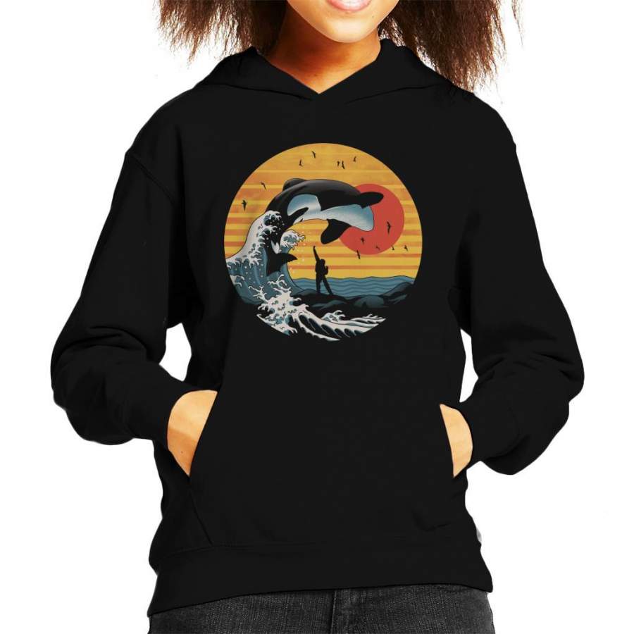 The Great Killer Whale Free Willy Kid’s Hooded Sweatshirt