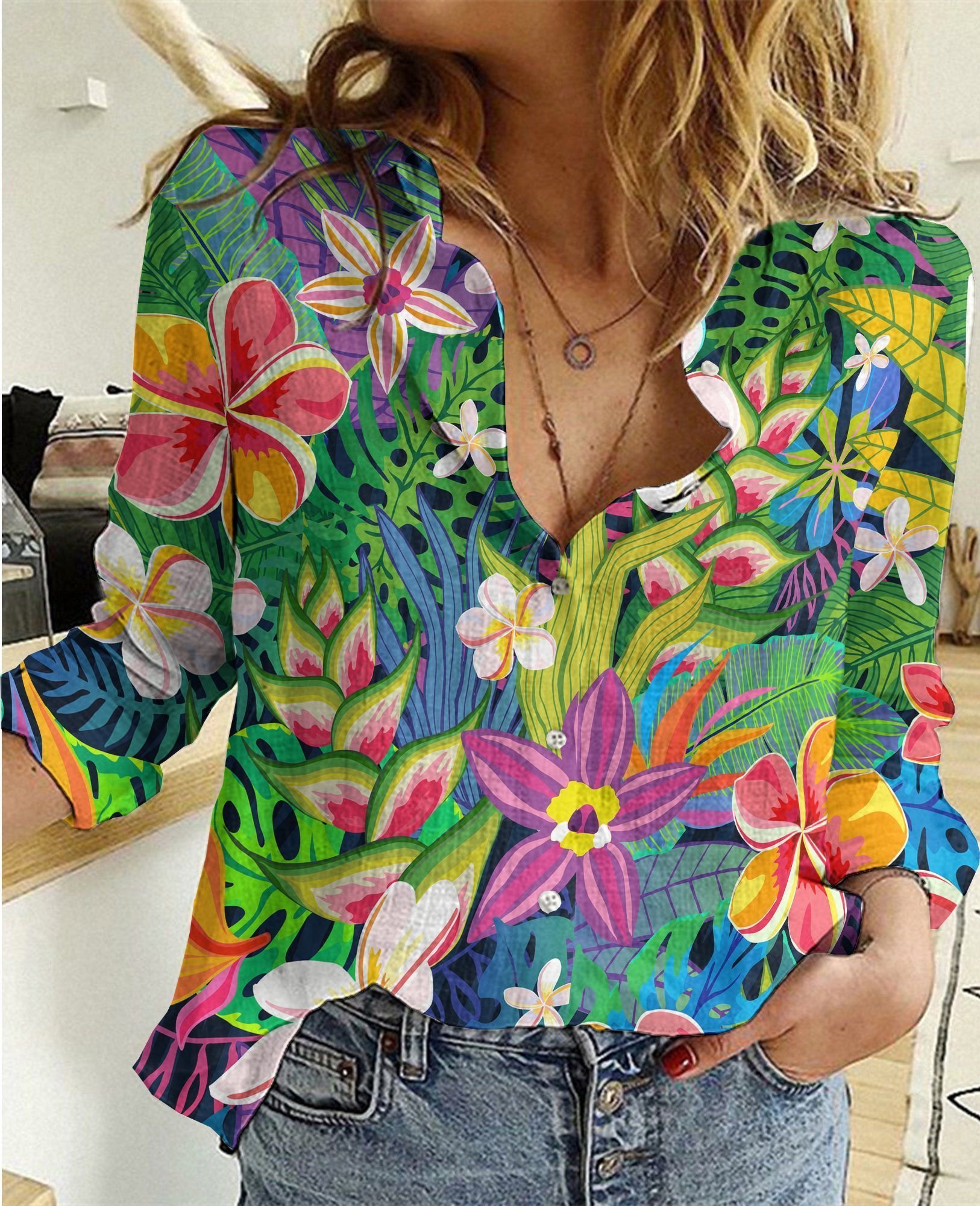 Love Hawaiian Cotton And Linen Casual Shirt Ha57772