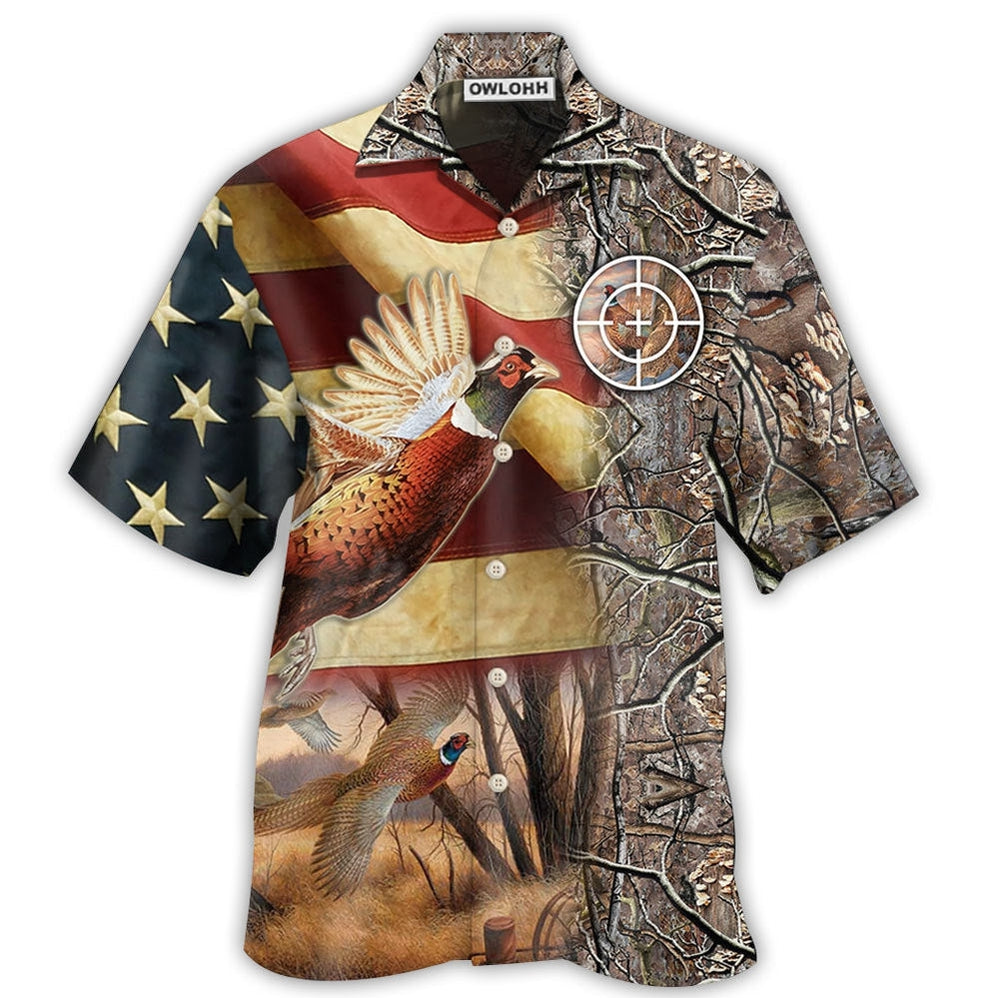 Hunting Pheasant American Hawaii Shirt Ha108927