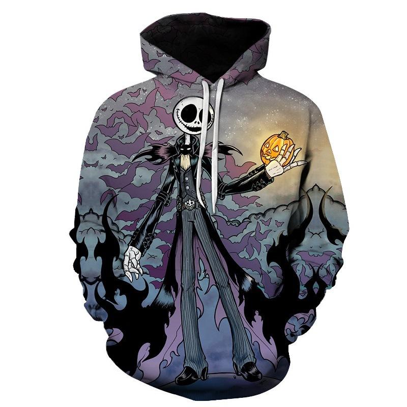 Nightmare Before Christmas Jack Hoodies – Nightmare Before Christmas Hoodies – Jack Pumpkin Lantern Christmas Hoodie