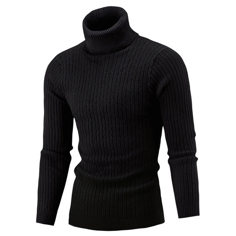 Winter Men’s High Quality Turtleneck Sweater Thicken Sweater Casual Pullover alx