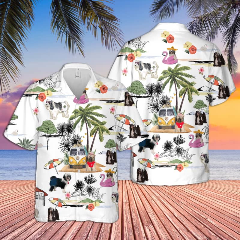 Unisex Tibetan Terrier Beach Hawaii Shirt Ha103812