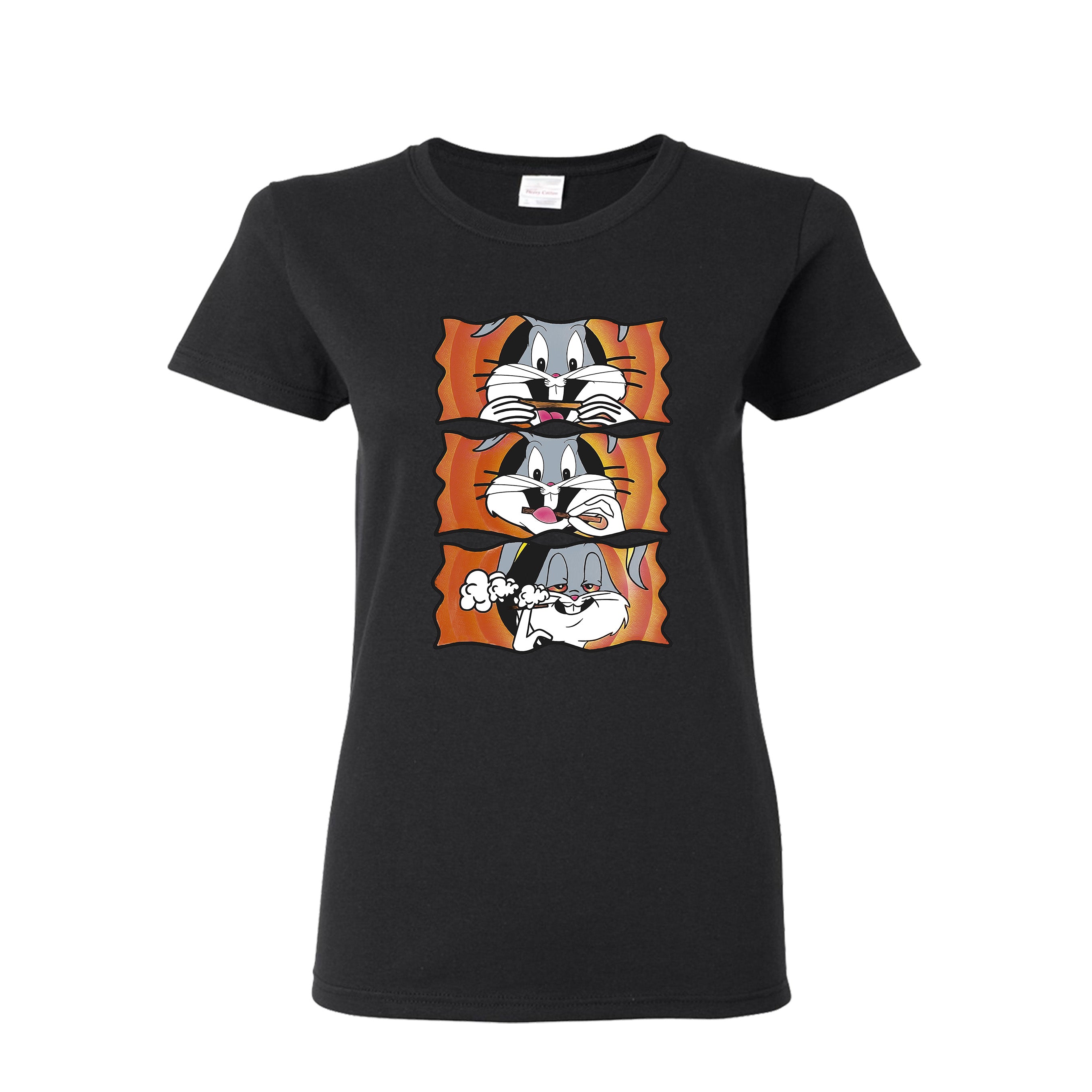 Bugs Bunny Rolling and Smoking Women’s T-shirt