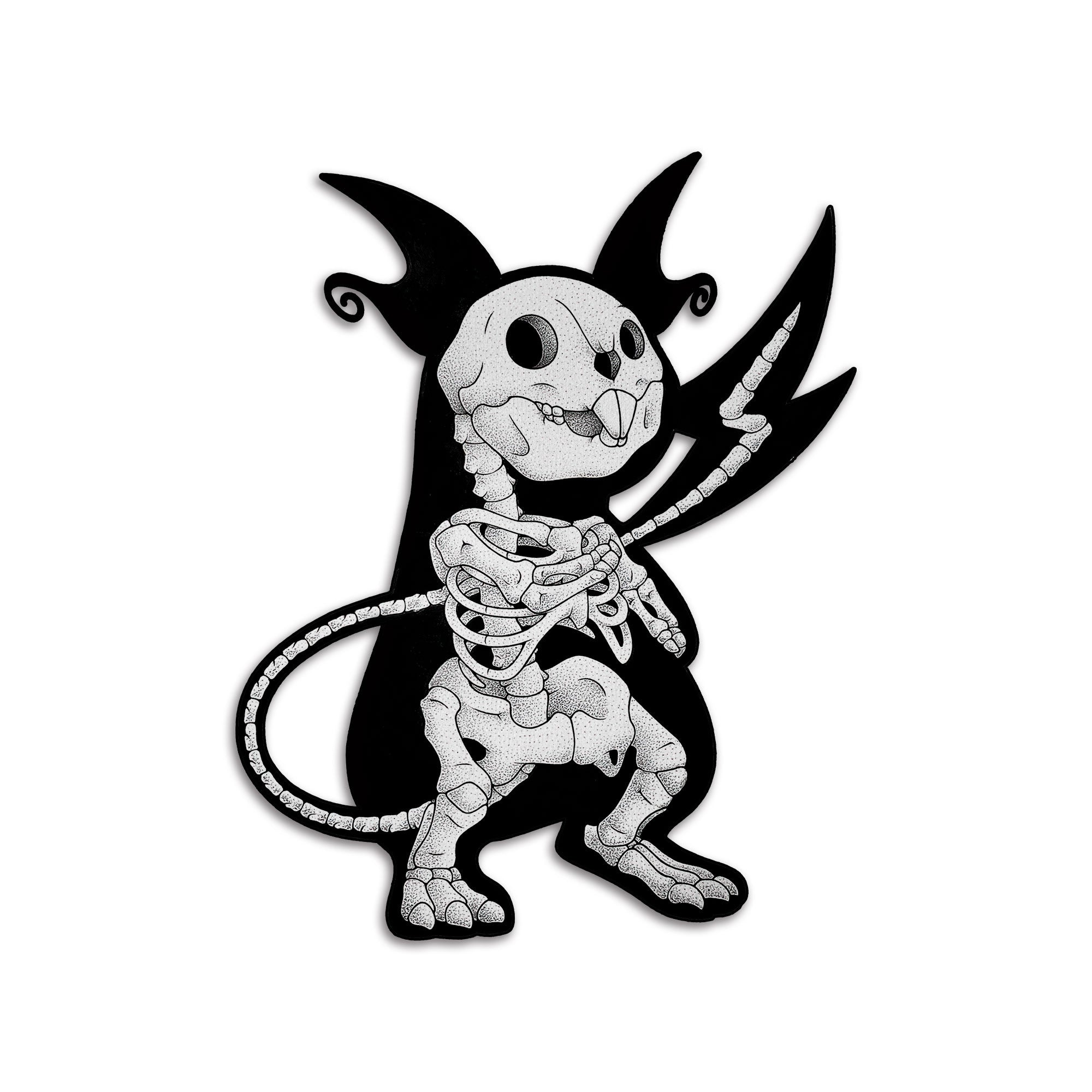 Gearhumans 3D Pkm Skeletal Raichu Custom Shaped Doormat